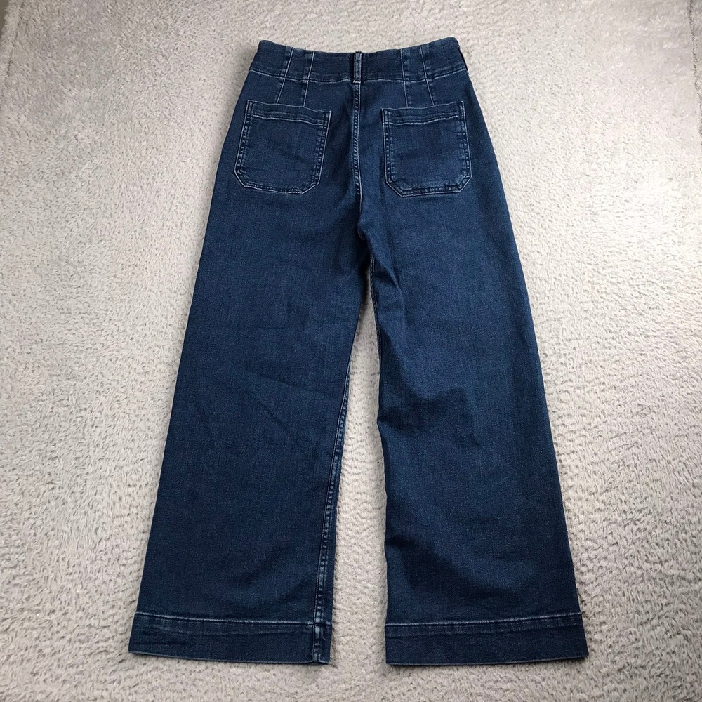 Maeve Dark Blue Wide-Leg Jeans - Picture 11 of 12
